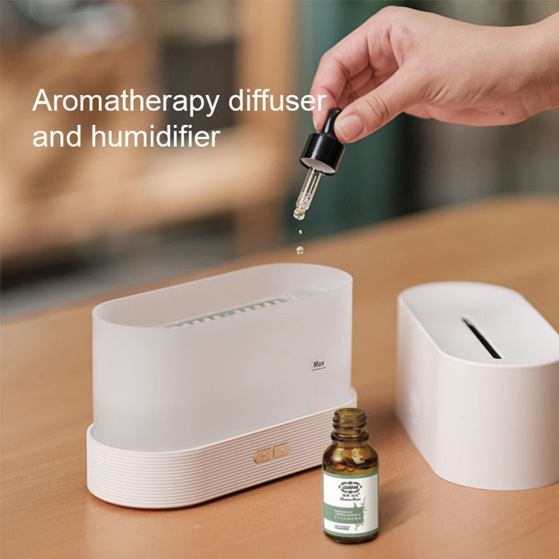 Flame Air Humidifier Aroma Diffuser