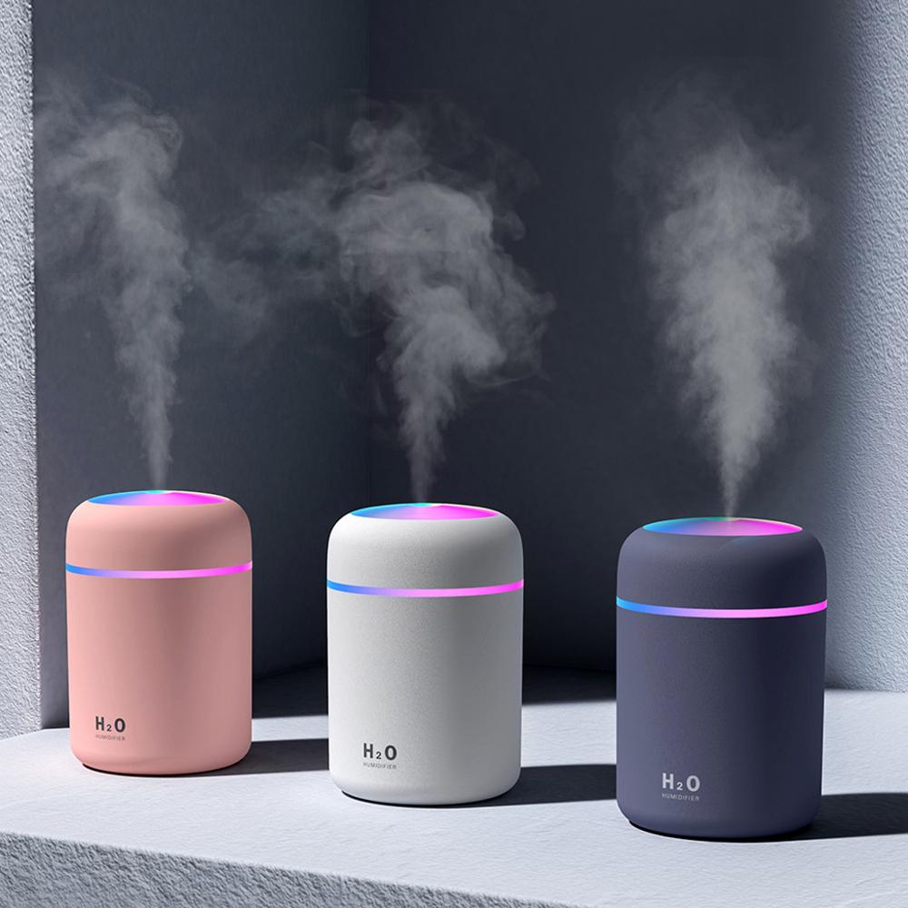 Portable Deluxe Air Humidifier Aroma Oil with Colorful Night Light