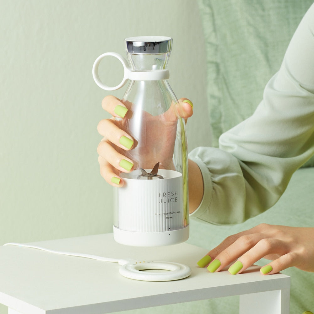 Portable Blender Bottle Electric Juicer Wireless Smoothie Mixer