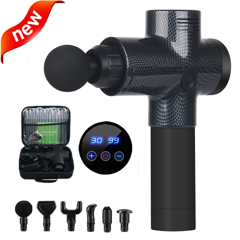 Massage Gun - Deep Body Massager For Muscle Pain Relief  Exercising Body and Relaxation