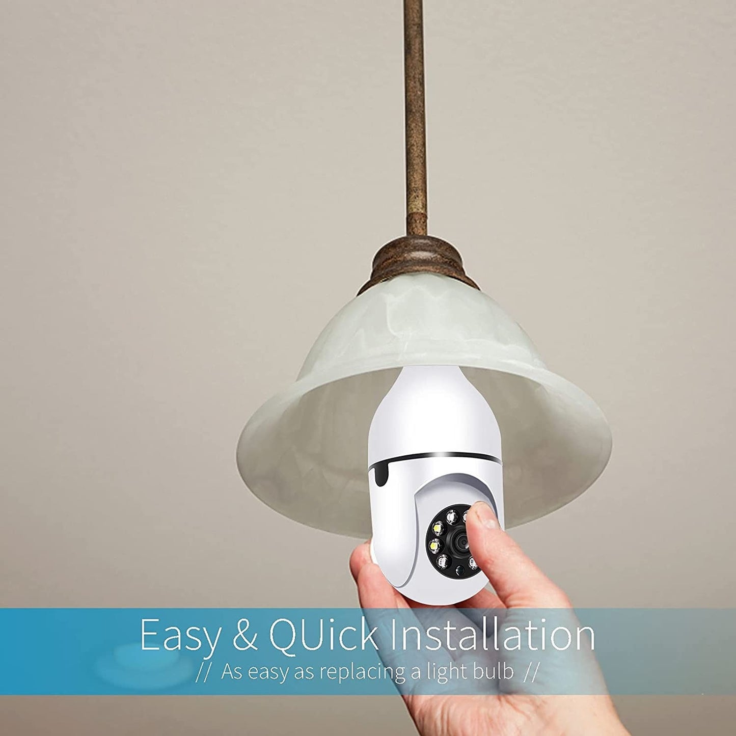 WiFi Wireless Night Vision Surveillance Camera Bulb