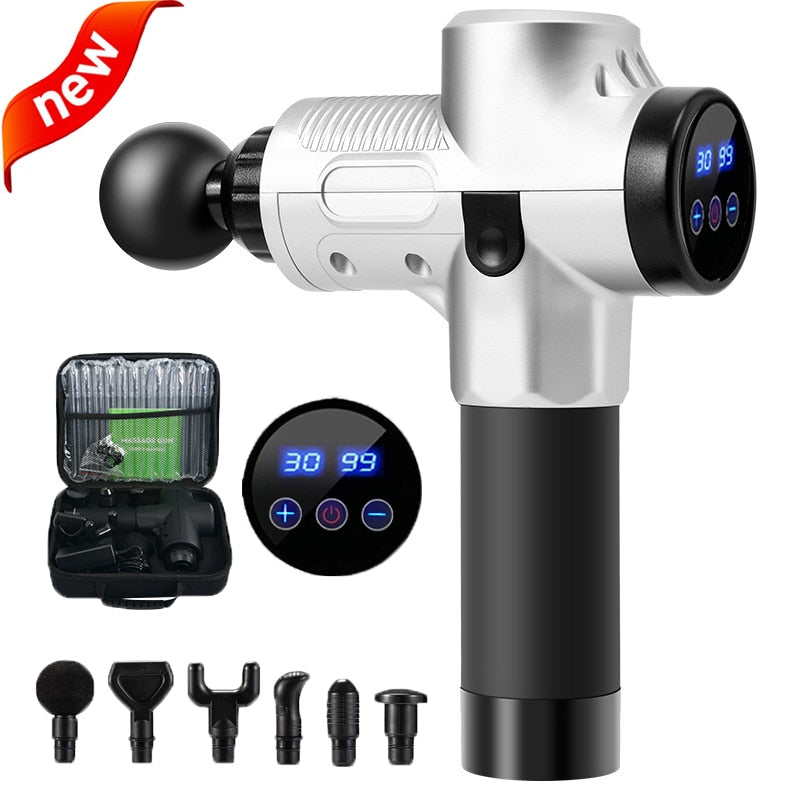 Massage Gun - Deep Body Massager For Muscle Pain Relief  Exercising Body and Relaxation