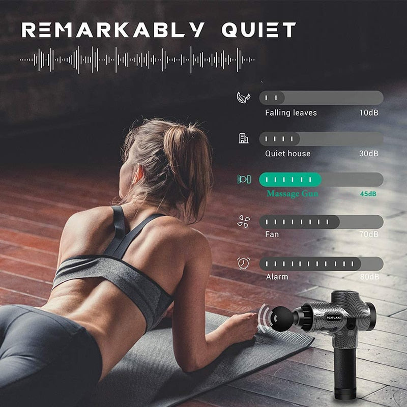Massage Gun - Deep Body Massager For Muscle Pain Relief  Exercising Body and Relaxation