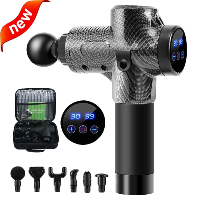 Massage Gun - Deep Body Massager For Muscle Pain Relief  Exercising Body and Relaxation