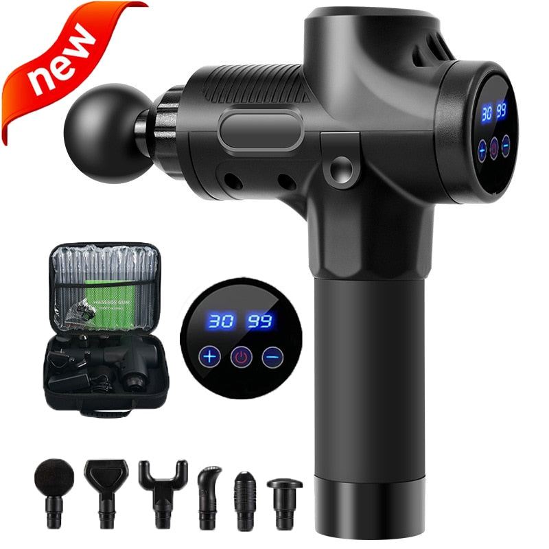 Massage Gun - Deep Body Massager For Muscle Pain Relief  Exercising Body and Relaxation