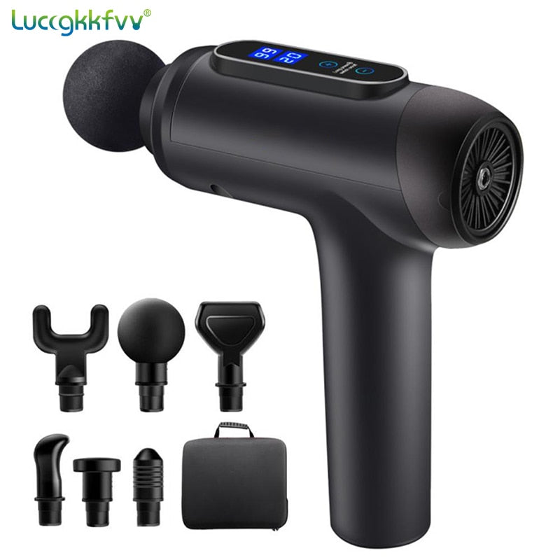 Massage Gun - Deep Body Massager For Muscle Pain Relief  Exercising Body and Relaxation