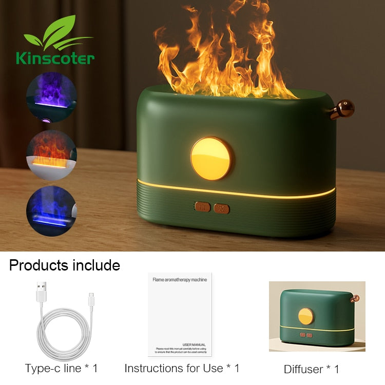 Flame Air Humidifier Aroma Diffuser
