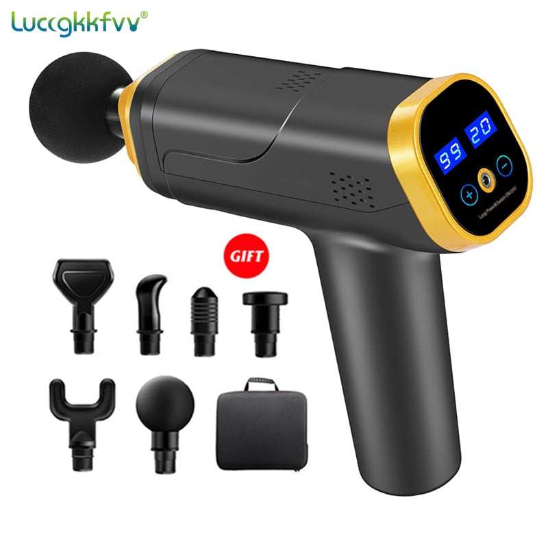 Massage Gun - Deep Body Massager For Muscle Pain Relief  Exercising Body and Relaxation