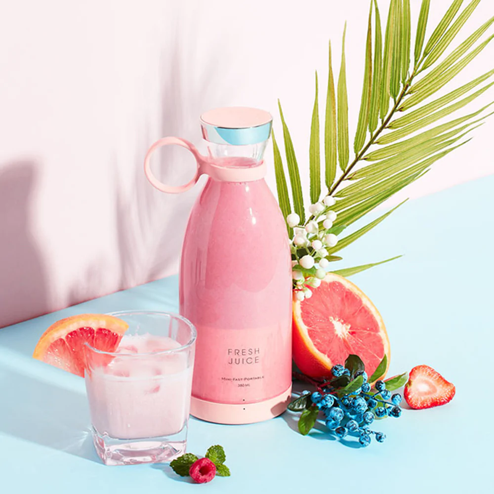 Portable Blender Bottle Electric Juicer Wireless Smoothie Mixer